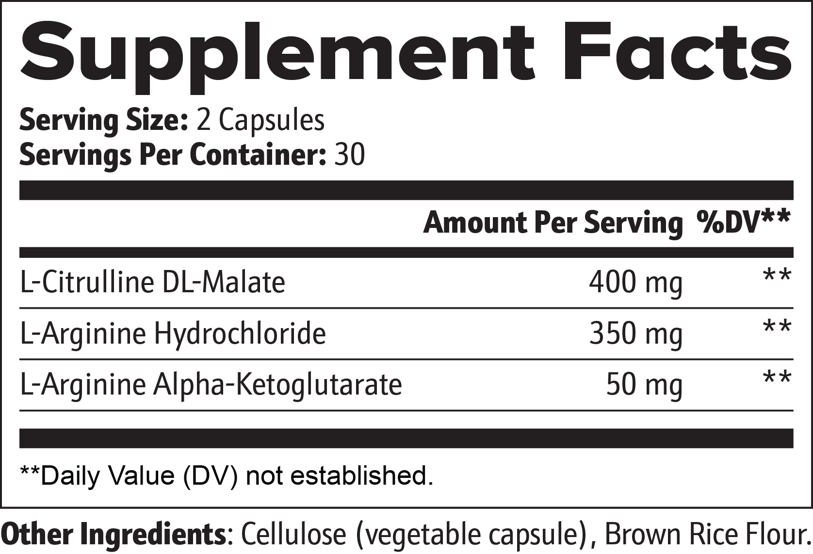 Nitric Oxide Capsules